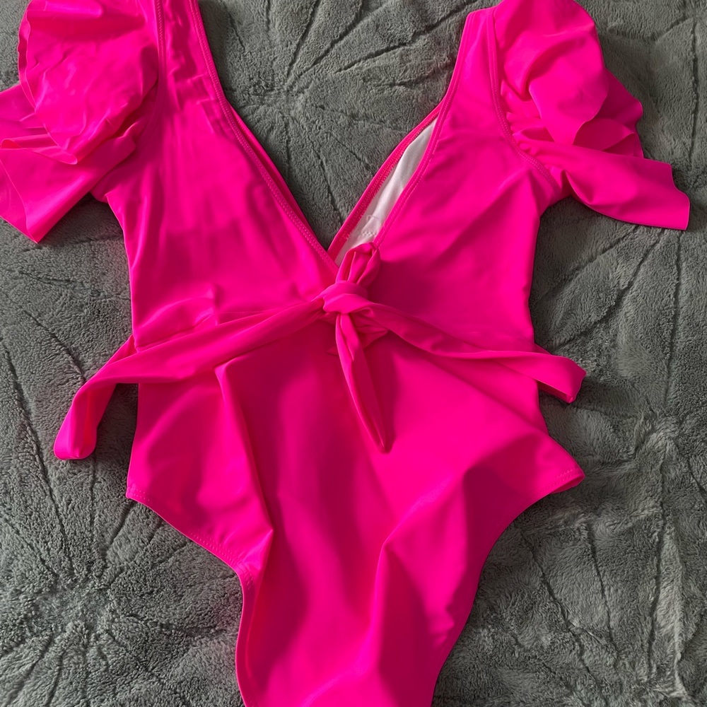 Neon pink swimsuit new